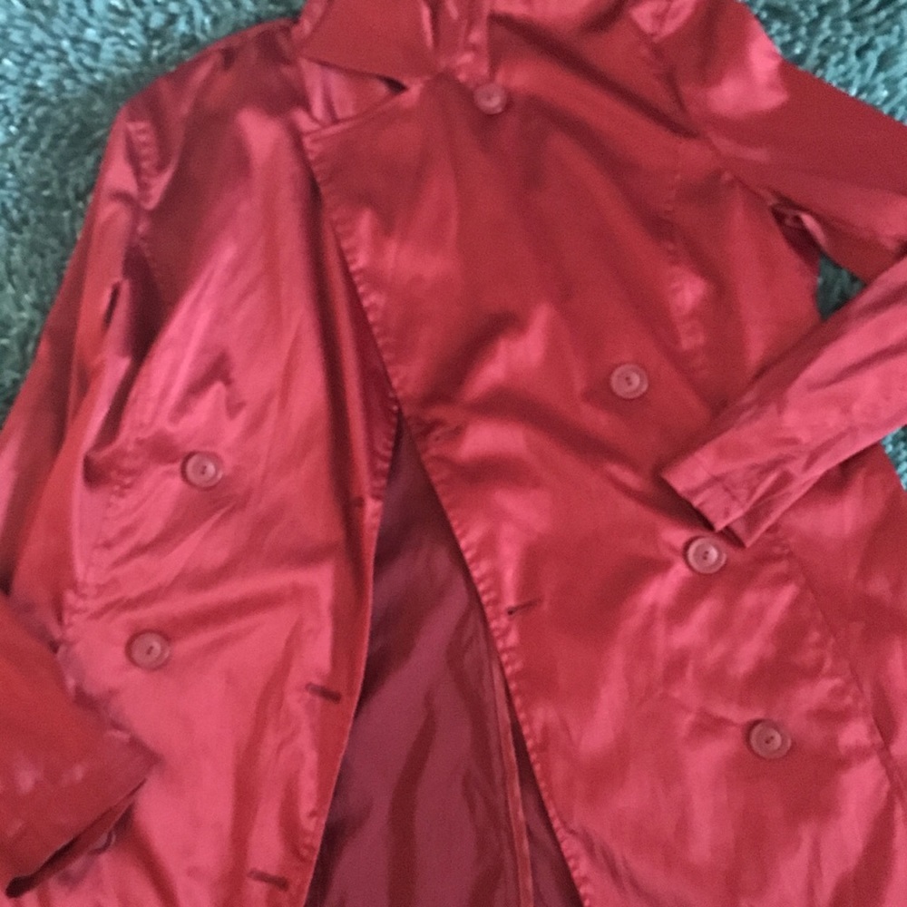 Large Red Trench Coat